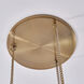 Vertical 18.25 inch Winter Brass Pendant Ceiling Light