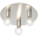 Hillview 3 Light 14 inch Brushed Nickel Flush Mount Ceiling Light