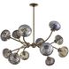 Merrick 12 Light 39 inch Vintage Brass Chandelier Ceiling Light