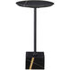 Prado 11.75 inch Natural and Black Drinks Table