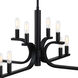 Skye 12 Light 35.5 inch Matte Black Chandelier Ceiling Light