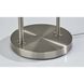 Amira 64 inch 60.00 watt Brushed Steel Shelf Floor Lamp Portable Light