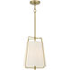 Vellinor 1 Light 13 inch Vintage Brass Pendant Ceiling Light