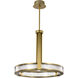 Darrow LED 24 inch Vintage Brass Pendant Ceiling Light