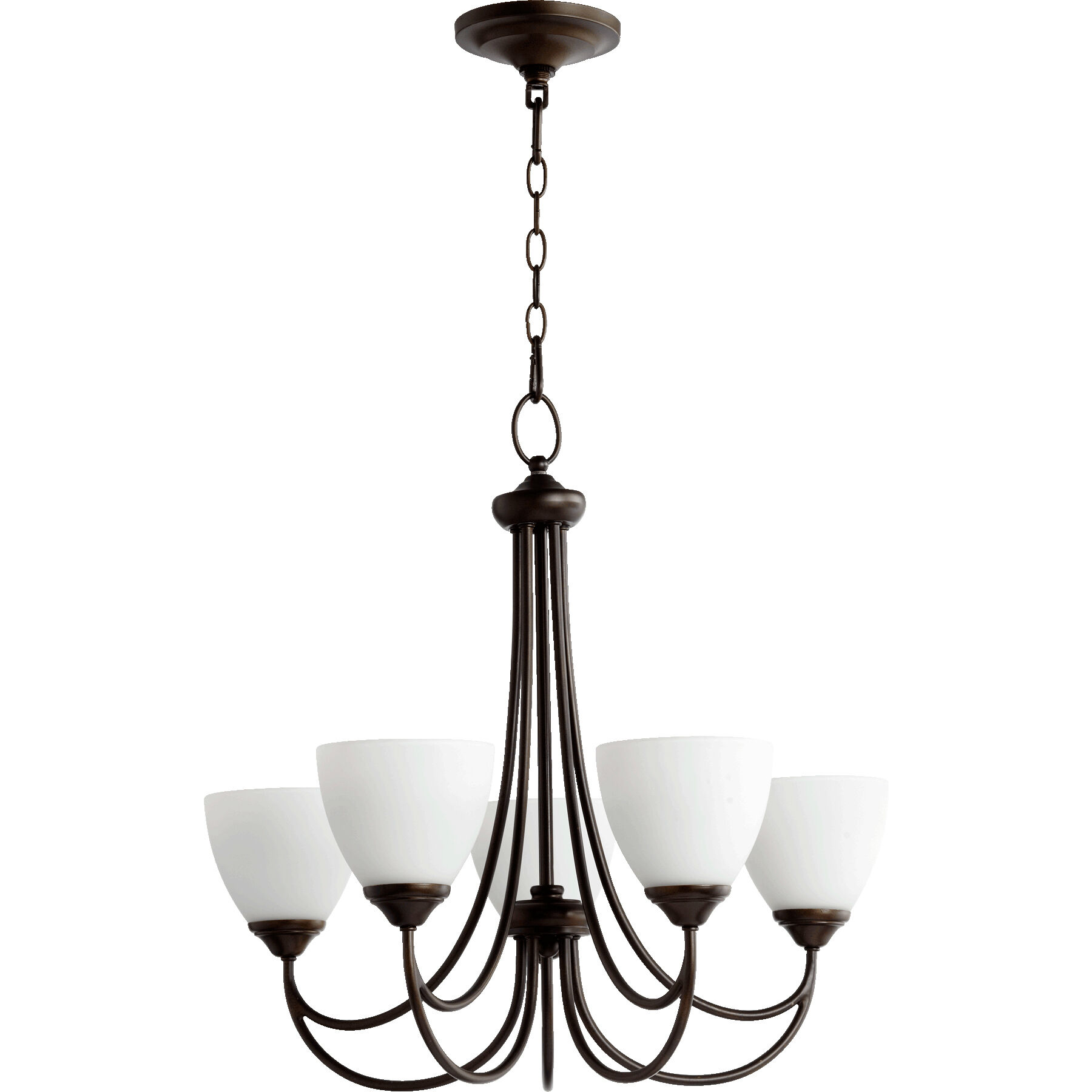 Brooks 5 Light 26 inch Oiled Bronze Chandelier Ceiling Light