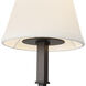 Alora Mood Sloan 3 Light 30 inch Matte Black and White Linen Chandelier Ceiling Light