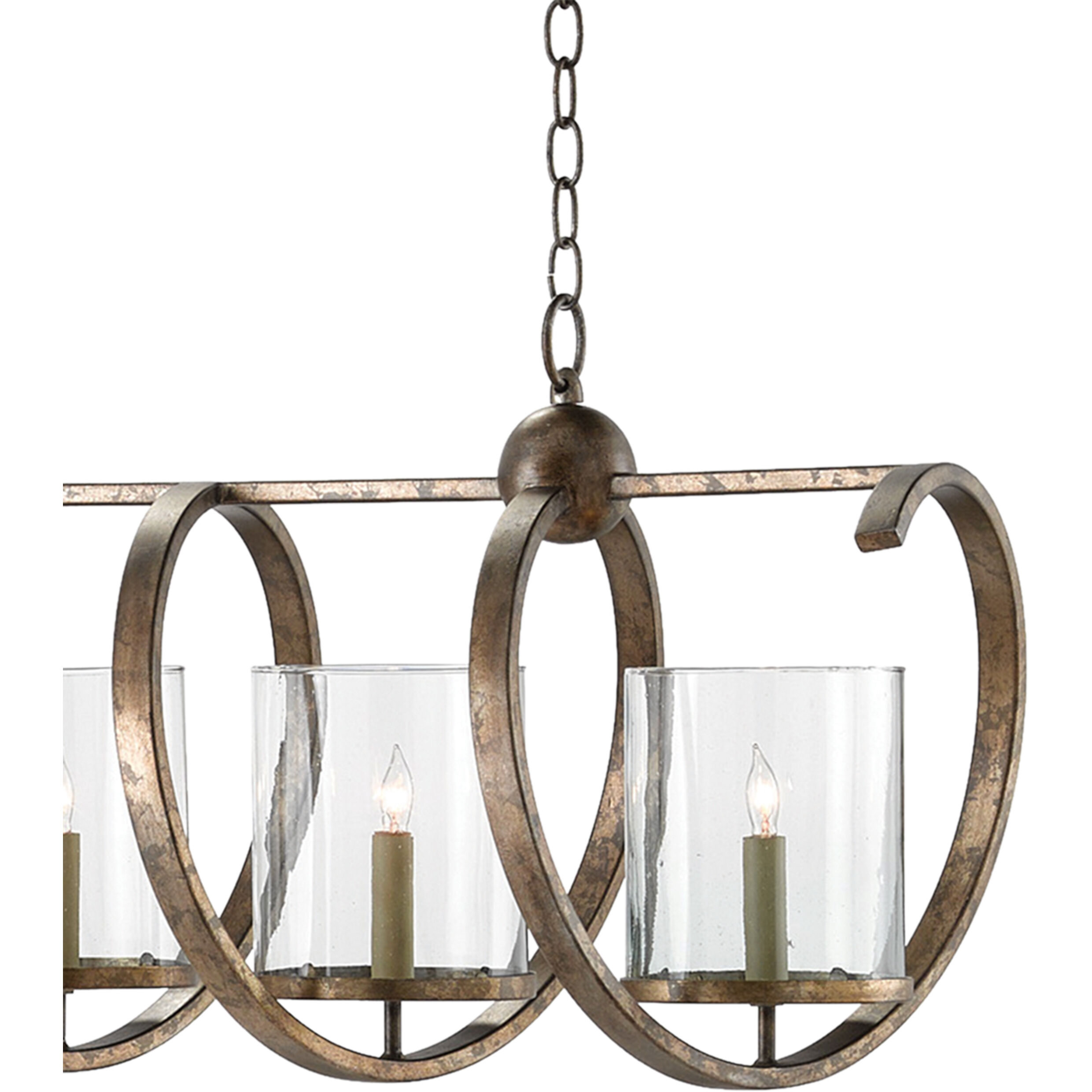 Maximus 7 Light 64 inch Pyrite Bronze Chandelier Ceiling Light, Grande