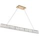 Monroe 1 Light 47 inch Gold Linear Pendant Ceiling Light