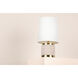 Bethany 16 inch 60.00 watt Aged Brass/Blush Combo Table Lamp Portable Light
