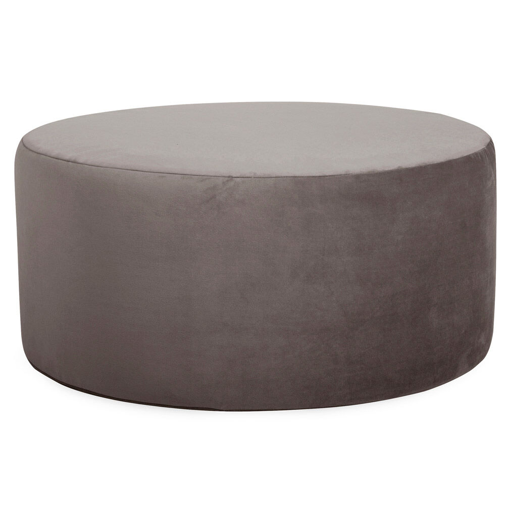 Bella 18 inch Pewter Gray Ottoman