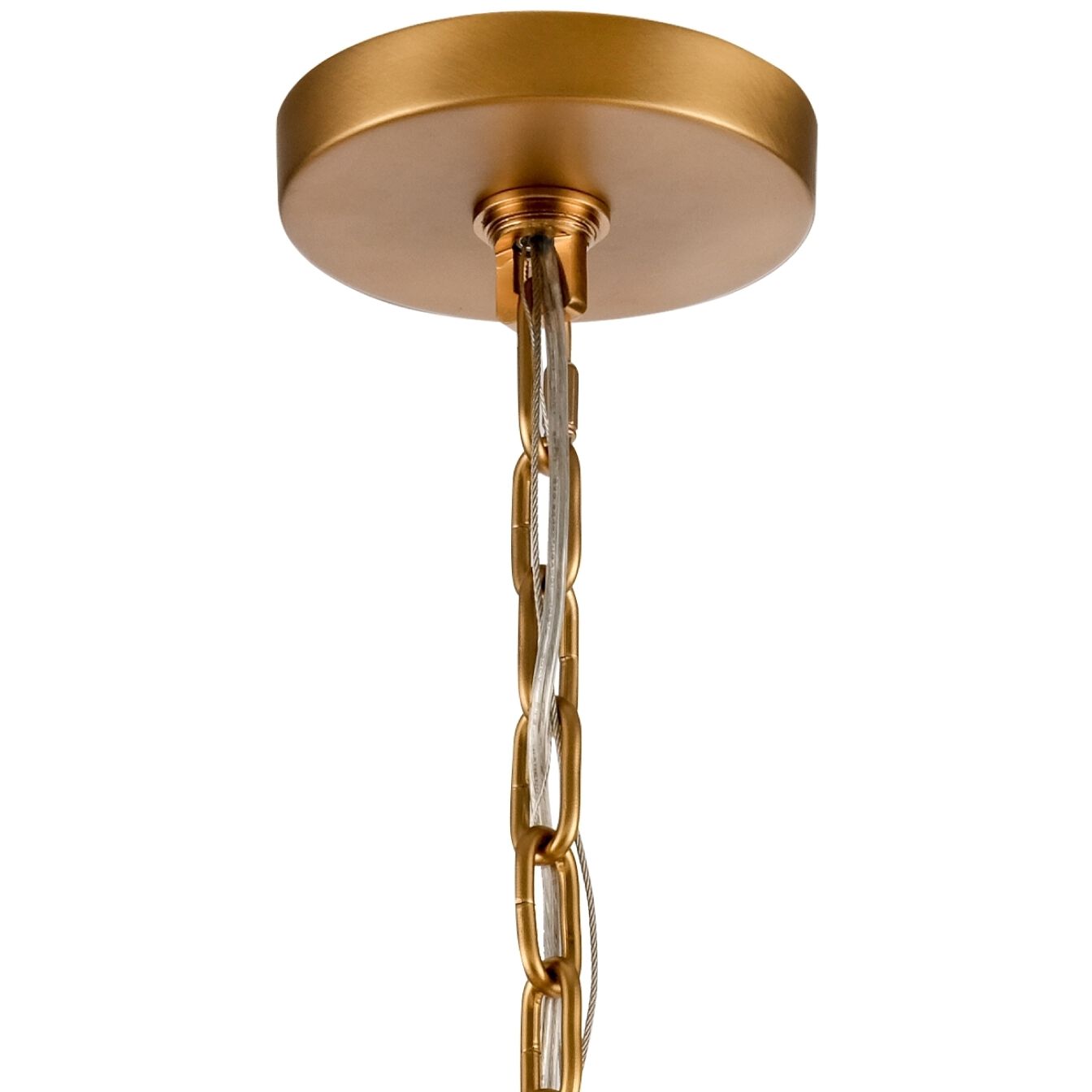 Icicles 12 Light 36 inch Satin Brass Pendant Ceiling Light