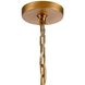 Icicles 12 Light 36 inch Satin Brass Pendant Ceiling Light