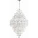 Addis 20 Light 31.5 inch Polished Chrome Chandelier Ceiling Light in Clear