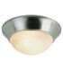 Athena 2 Light 14 inch Brushed Nickel Flushmount Ceiling Light