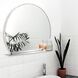 Marion 30 X 25 inch Polished Stainless Steel Wall Mirror, with Shelf