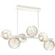 Gaia LED 38.6 inch Salt White Chandelier Ceiling Light, Twisted Branch