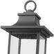 Tiberius 4 Light 24.5 inch Black Outdoor Post Mount Fixture