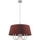 Belclaire 6 Light 24 inch Brushed Nickel Pendant Chandelier Ceiling Light