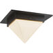 Mineral 1 Light 7.88 inch Urban Bronze and Matte Opal Glass Flush Mount Ceiling Light in Opal Glass Shade