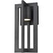 Astrid 1 Light 12.75 inch Black Outdoor Sconce