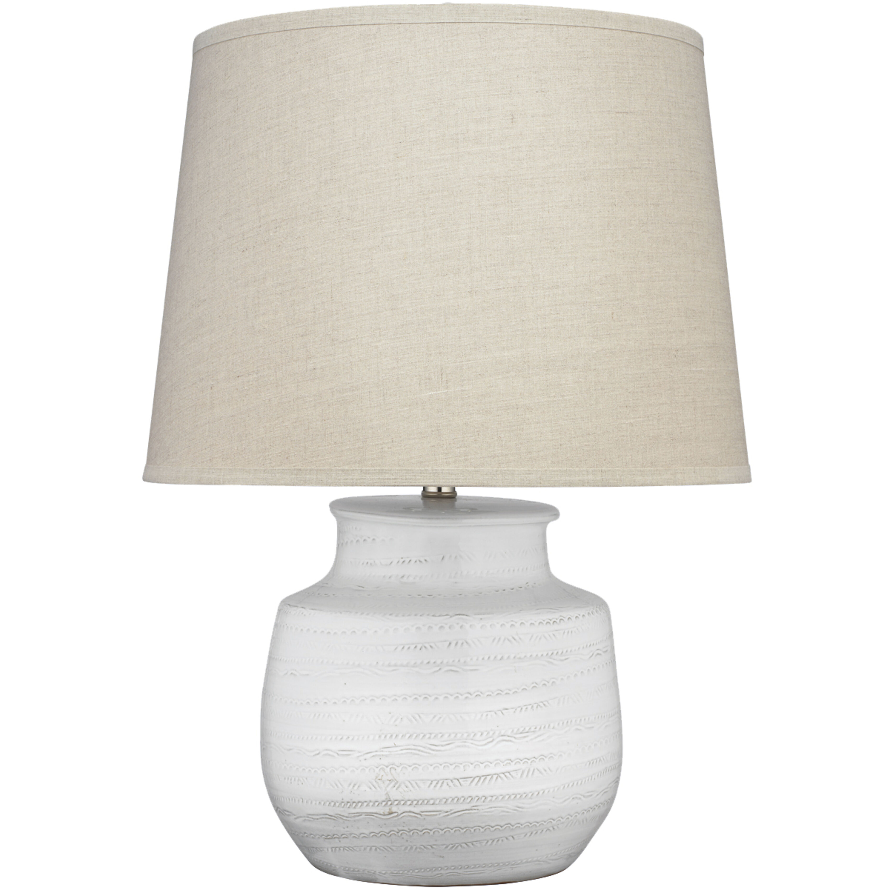 Trace 26 inch 150.00 watt White Table Lamp Portable Light