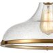 Rutherford 1 Light 15 inch Satin Brass Pendant Ceiling Light