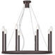 Alpine 9 Light 28 inch Bronze Chandelier Ceiling Light
