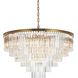 Sydney 33 Light 44 inch Satin Gold Chandelier Ceiling Light in Clear
