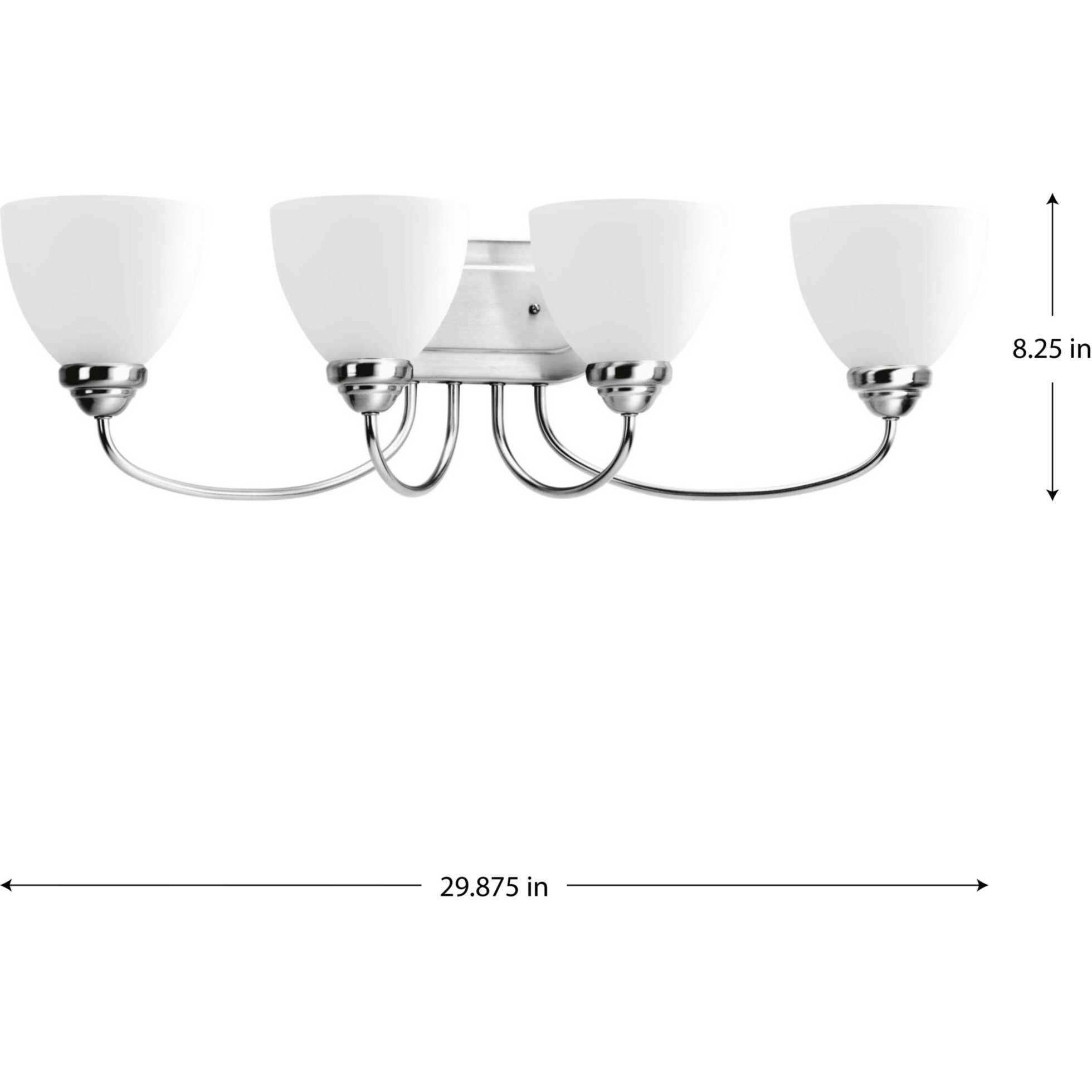 Armstrong 4 Light 29.88 inch Polished Chrome Bath Vanity Wall Light