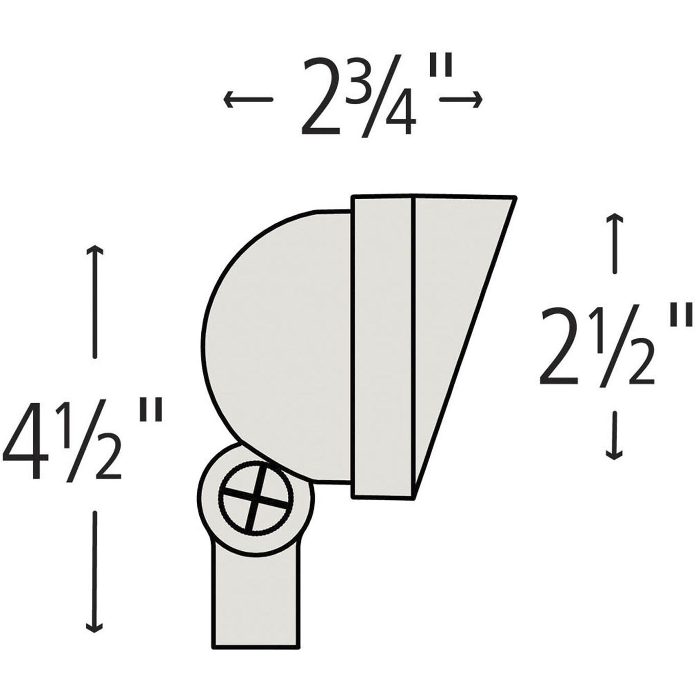 Hardy Island LED 5 inch Matte Bronze Landscape Wall Wash Spot Light