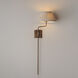 Dunbridge 1 Light 12 inch Weathered Brass Wall Sconce Wall Light