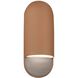 Ambiance Collection - Capsule LED 5 inch Adobe Outdoor Wall Sconce in Dedicated LED, 4D x 14H, Form+Finish+Function
