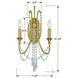 Arcadia Bath Wall Light in Antique Gold