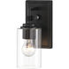 Binsly 1 Light 4.5 inch Coal Bath Vanity Light Wall Light