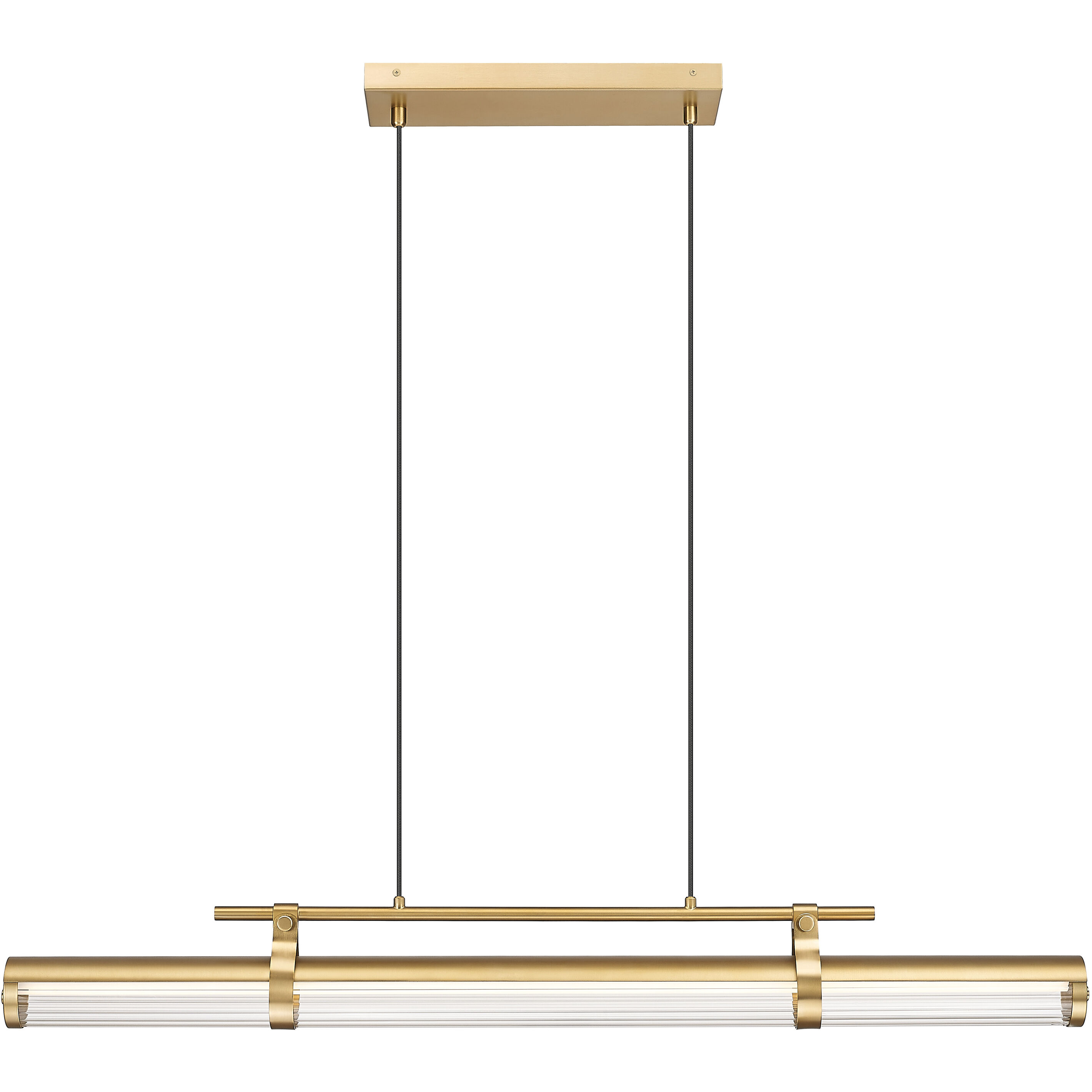 Benoit LED 44 inch Modern Gold Billiard Light Ceiling Light