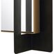Cunene 39.25 X 26 inch Gold Leaf and Matte Black Wall Mirror
