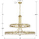 Clover 24 Light 39.25 inch Aged Brass Chandelier Ceiling Light