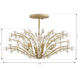 Sorra 6 Light 24 inch Painted Legacy Brass Semi-Flush Mount Ceiling Light