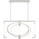 Double Take LED 32 inch Brushed Nickel Pendant Ceiling Light, Island Light