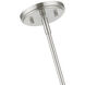 Munich 1 Light 5 inch Brushed Nickel Single Pendant Ceiling Light, Single
