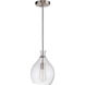 Zuni 1 Light 8.8 inch Brushed Polished Nickel Pendant Ceiling Light