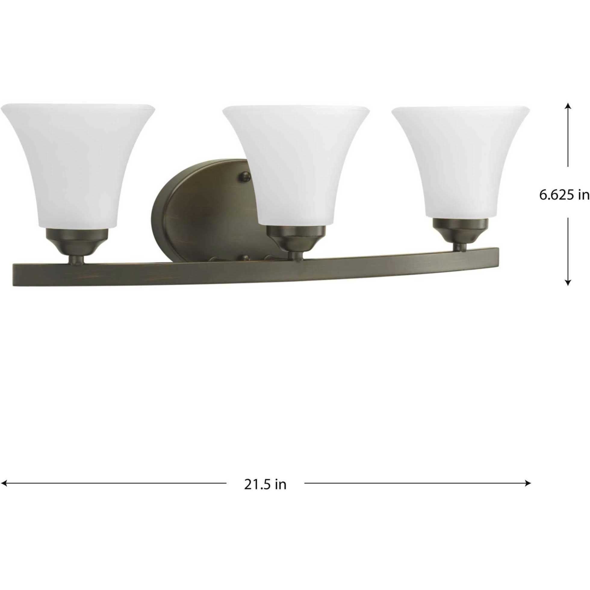 Adorn 3 Light 21.5 inch Antique Bronze Bath Vanity Wall Light