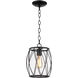 Rhythm 1 Light 8 inch Rubbed Oil Bronze Pendant Ceiling Light