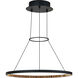 Sean Lavin Vellavi LED 23.4 inch Nightshade Black Chandelier Ceiling Light, Integrated LED