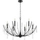 Eloise 6 Light 37.25 inch Matte Black Chandelier Ceiling Light