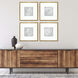 Echinacea / Leaf Study Blue and White Framed Art