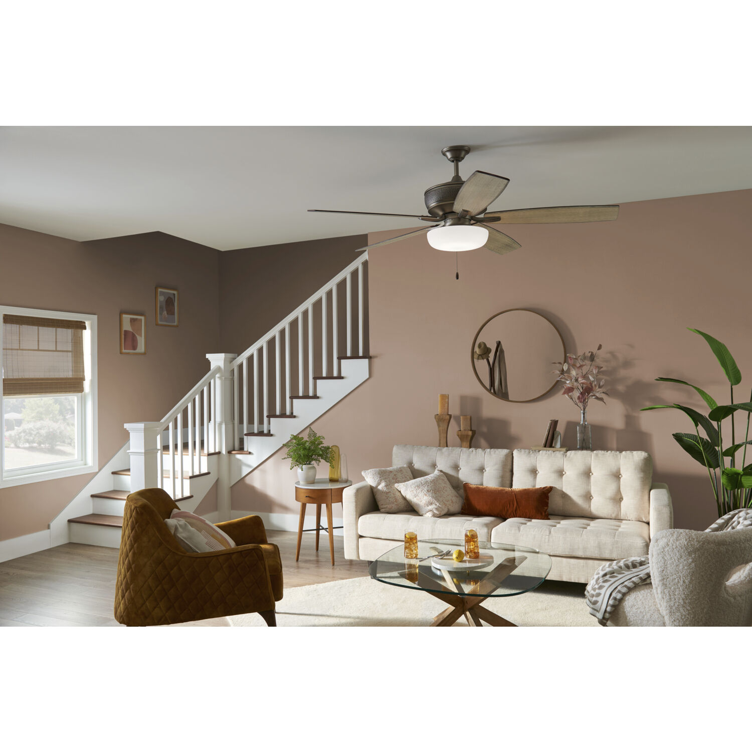 Soft Modern LED White Fan Light Kits