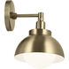 Niva LED 8 inch Champagne Bronze Semi Flush Mount Ceiling Light