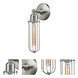 Austere Muselet LED 5 inch Brushed Satin Nickel Sconce Wall Light, Austere