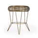 Allen Decorative Wire Side Table in Antique Gold